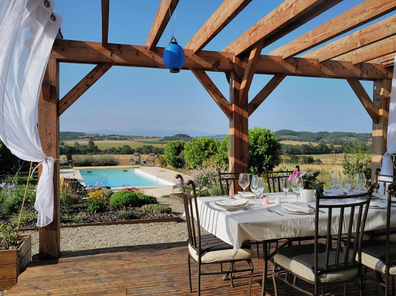 Chambres Hotes Aude 11 Villa Las Capelas, vue sur les Pyrénées