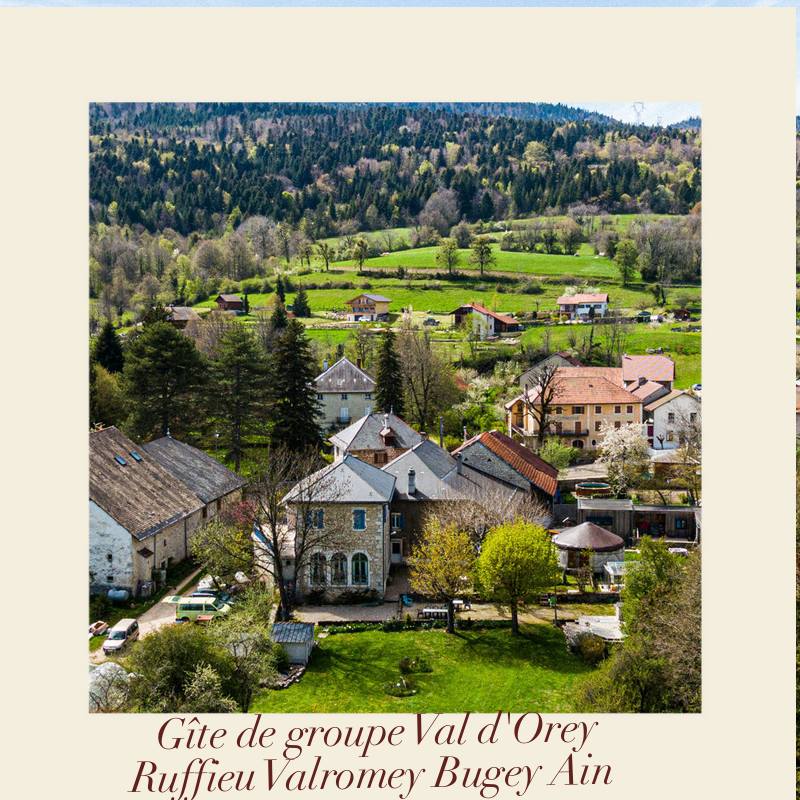 Chambres Hotes Ain 01 gite de groupe Val d'Orey dans le Bugey